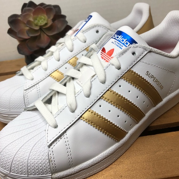 adidas gold stripe shoes